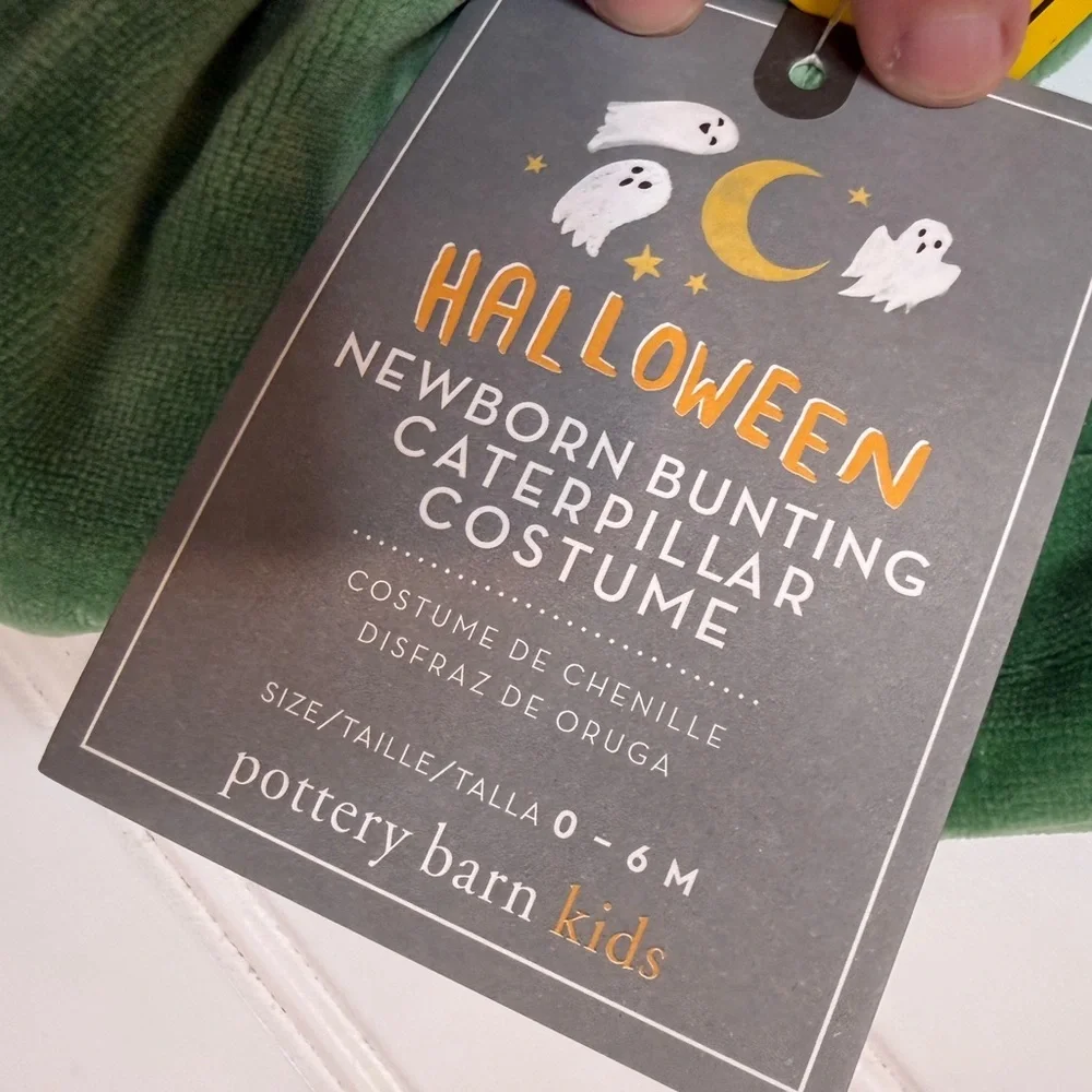 Pottery Barn Kids Baby Caterpillar Bunting Costume Infant 0-6 Mths NEW 1876
